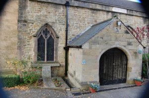 Within the grounds of Killamarsh, St Giles Parish Church there is a very old wall memorial on the wall of the church itself, situated near to the main entrance.